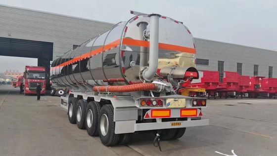 4 Axle Fuwa 50000L Fuel Tanker Trailer Pneumatic Operating Discharge