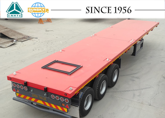 Tri-Axle Flatbed Trailer FLAT DECK TRAILER Tri-Axle Container Trailer