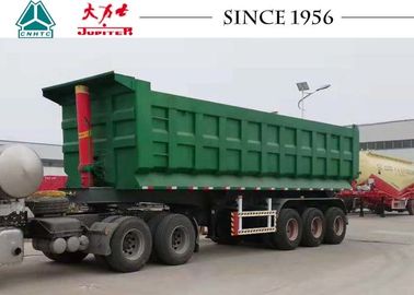 60 Tons Tri Axle Heavy Duty Tipper Trailer With HYVA Cylinder For Asia Market