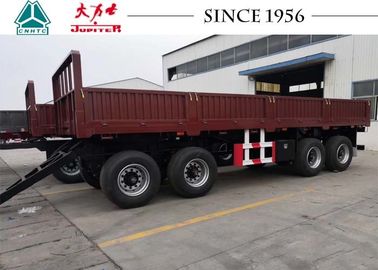Bulk Cargo Transport 30FT Side Wall 4 Axle Drawbar Trailer