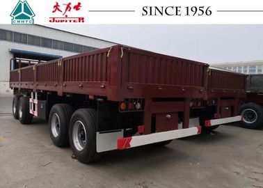 Bulk Cargo Transport 30FT Side Wall 4 Axle Drawbar Trailer