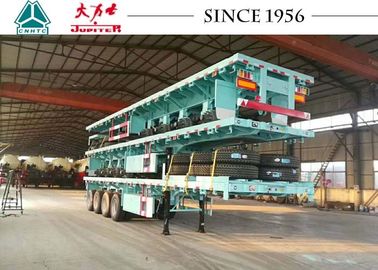 4 Axle 40Ft Flatbed Trailer For Container Transport